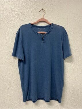 Lucky Brand Short Sleeve Twist Neck Collar Notch Tee
#1039